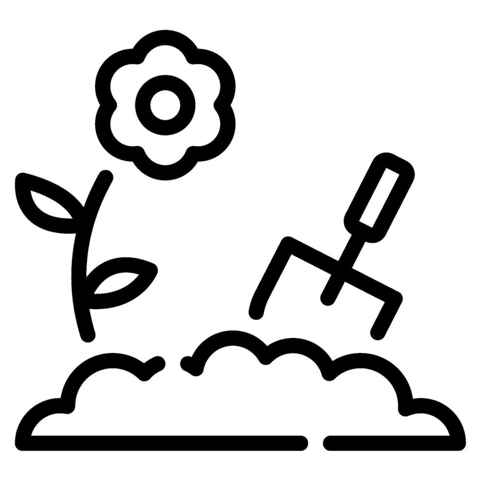 jardín icono primavera, para uiux, web, aplicación, infografía, etc vector