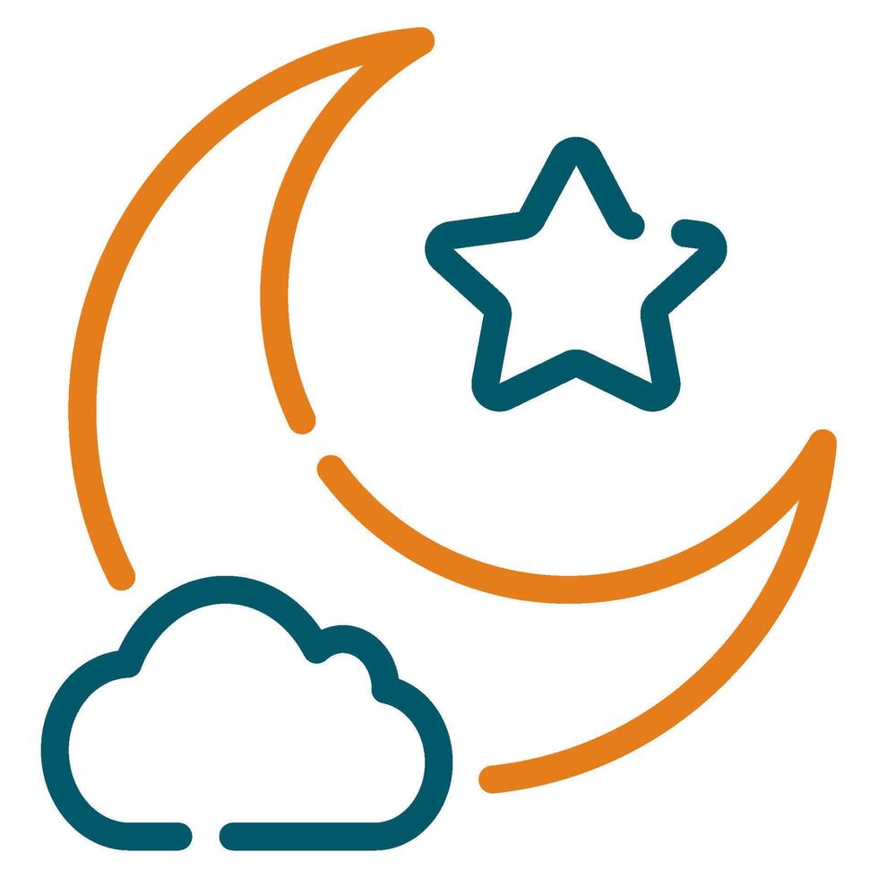 Star and Crescent Icon Ramadan, for infographic, web, app, etc vector