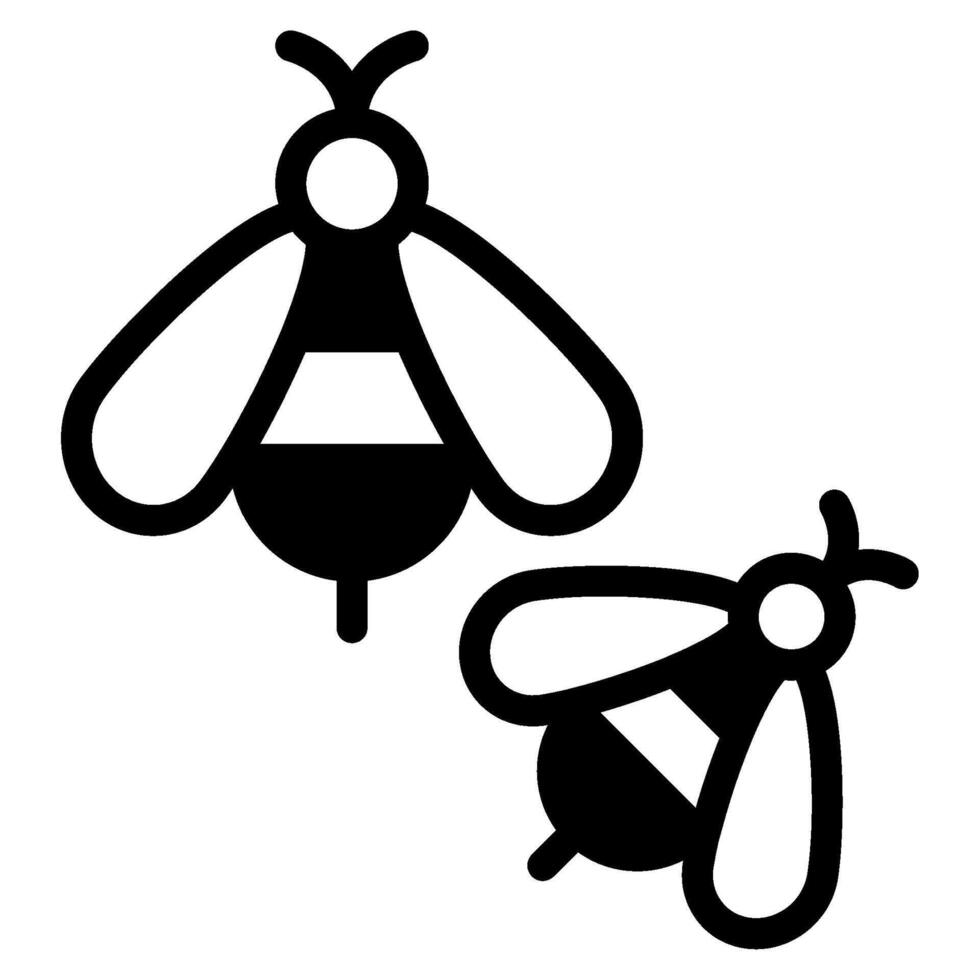 abejas icono primavera, para uiux, web, aplicación, infografía, etc vector