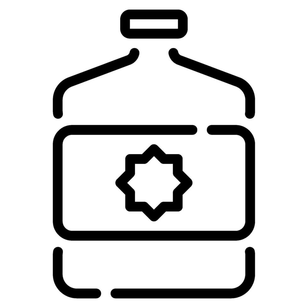 zamzam agua icono ramadán, para infografía, web, aplicación, etc vector