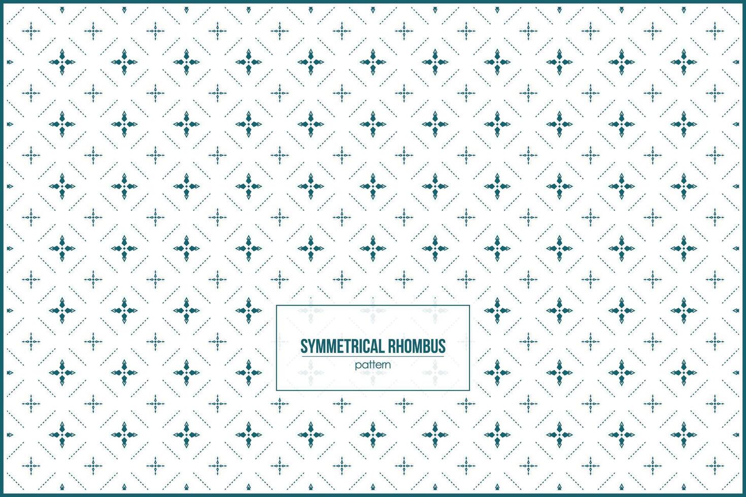 symmetrical rhombus pattern with multiple small ornaments vector