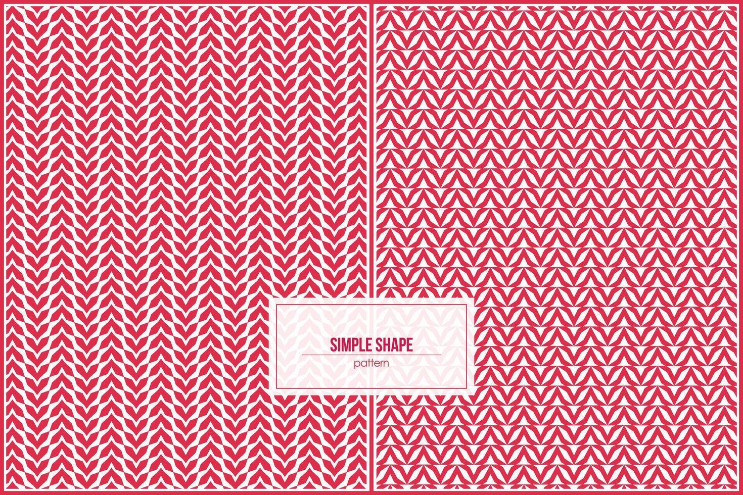 simple pattern of zigzag style with red dominant color vector