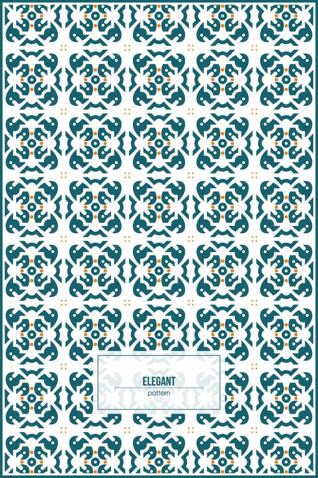 elegant pattern of batik shape for vintage wallpaper vector