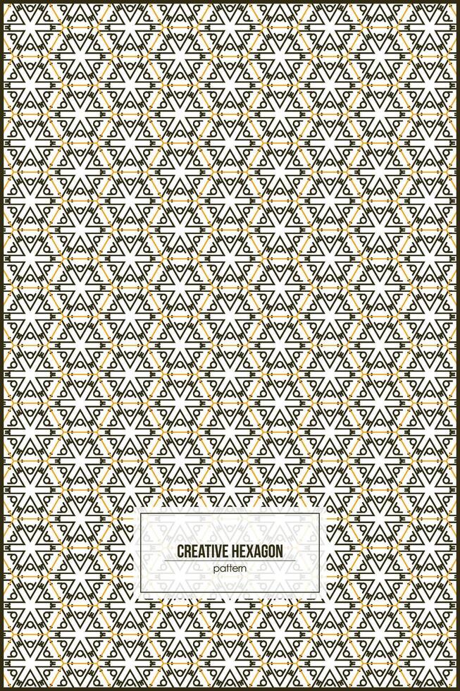 creative hexagon pattern for crowd wallpaper design vector
