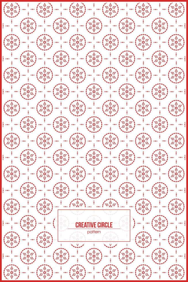 creative circle pattern with combination of rhombus shape vector