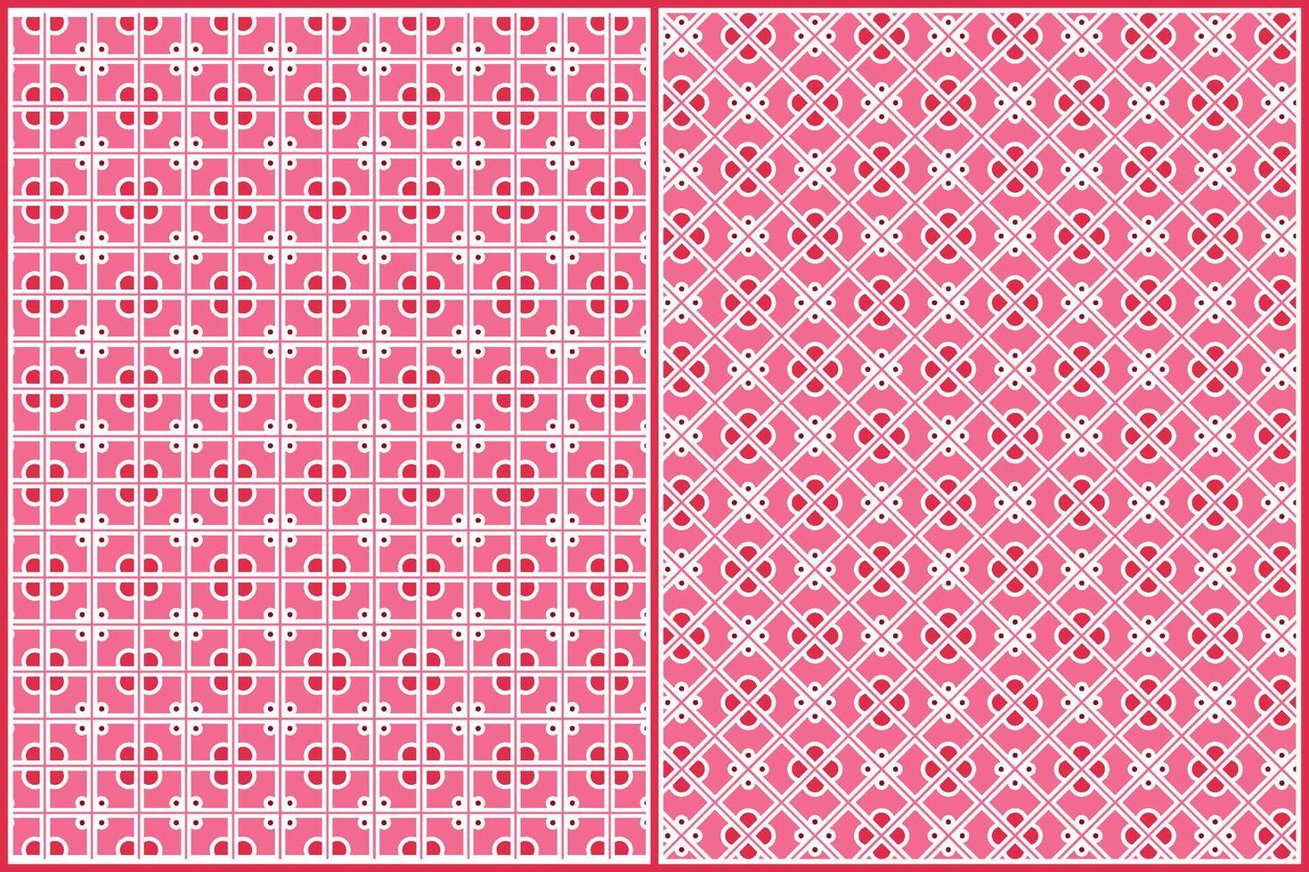 general vintage tablecloth pattern with beautiful dominant pink color vector