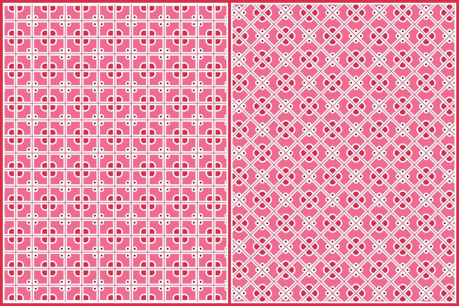 general vintage tablecloth pattern with beautiful dominant pink color vector