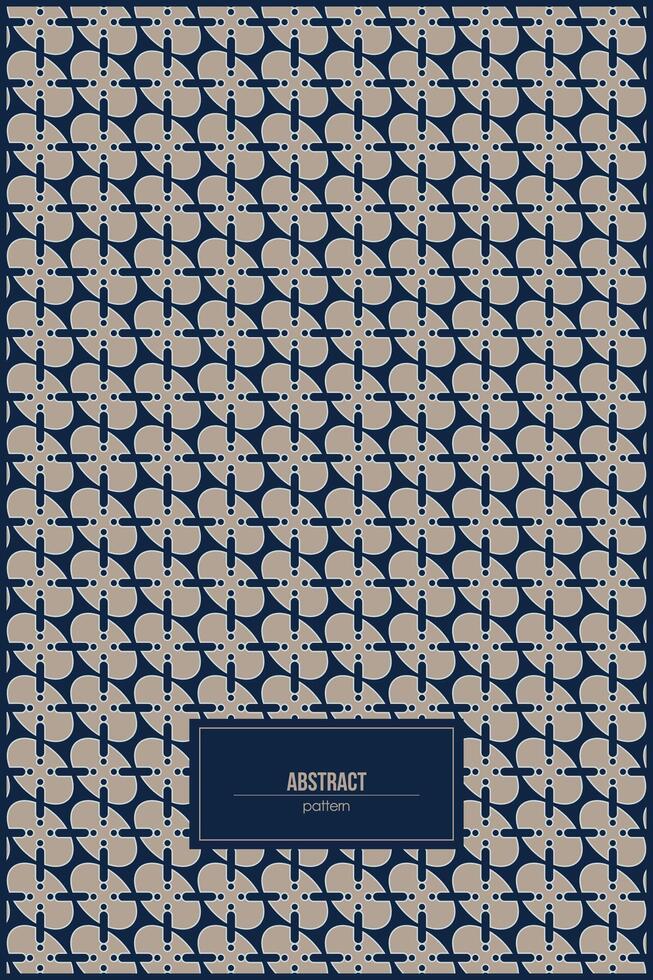 abstract pattern of eclipse shape with retro style vector