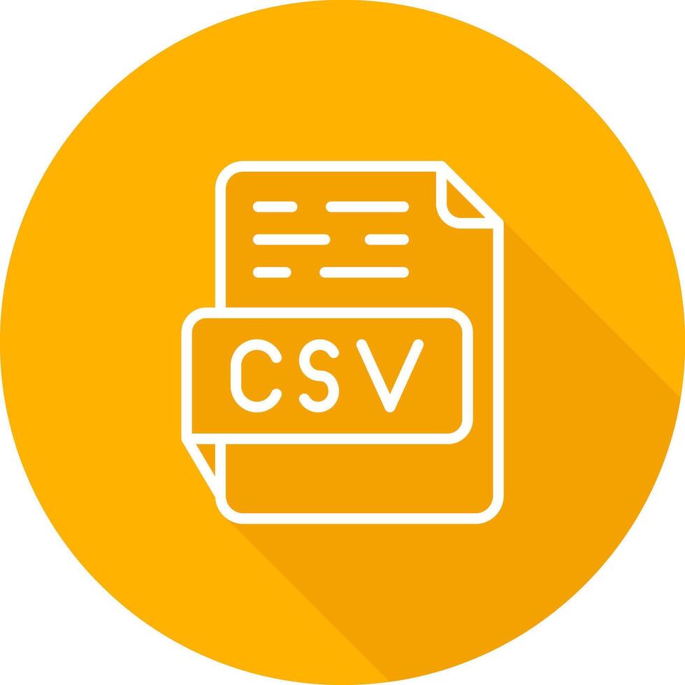 icono de vector csv