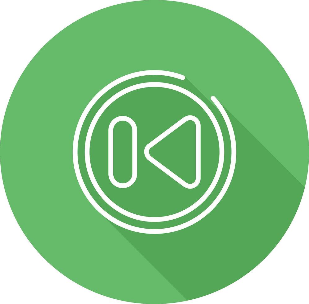 Previous Track Button Vector Icon