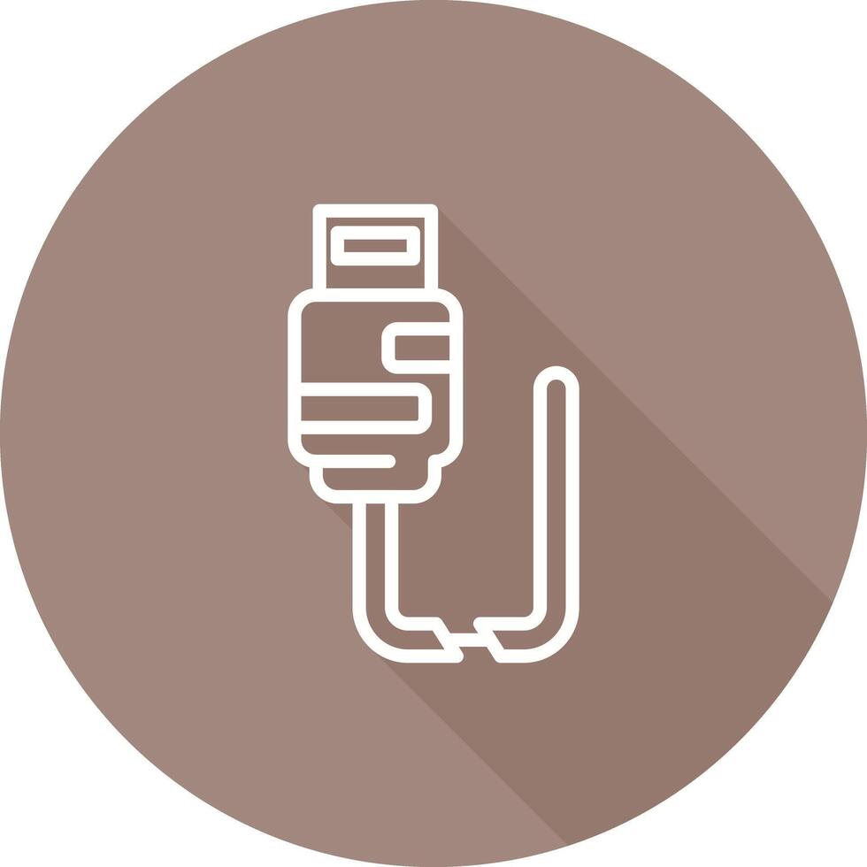 Broken Cable Vector Icon