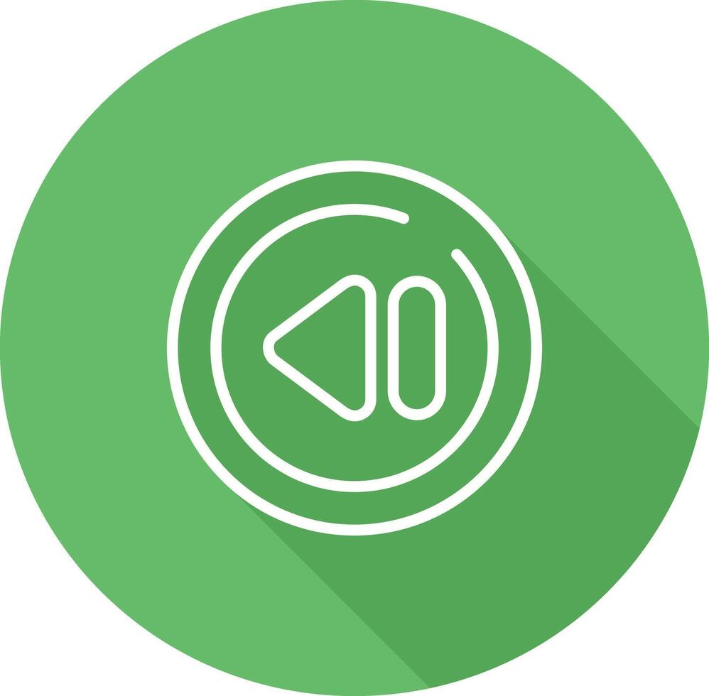 Previous Track Circle Vector Icon