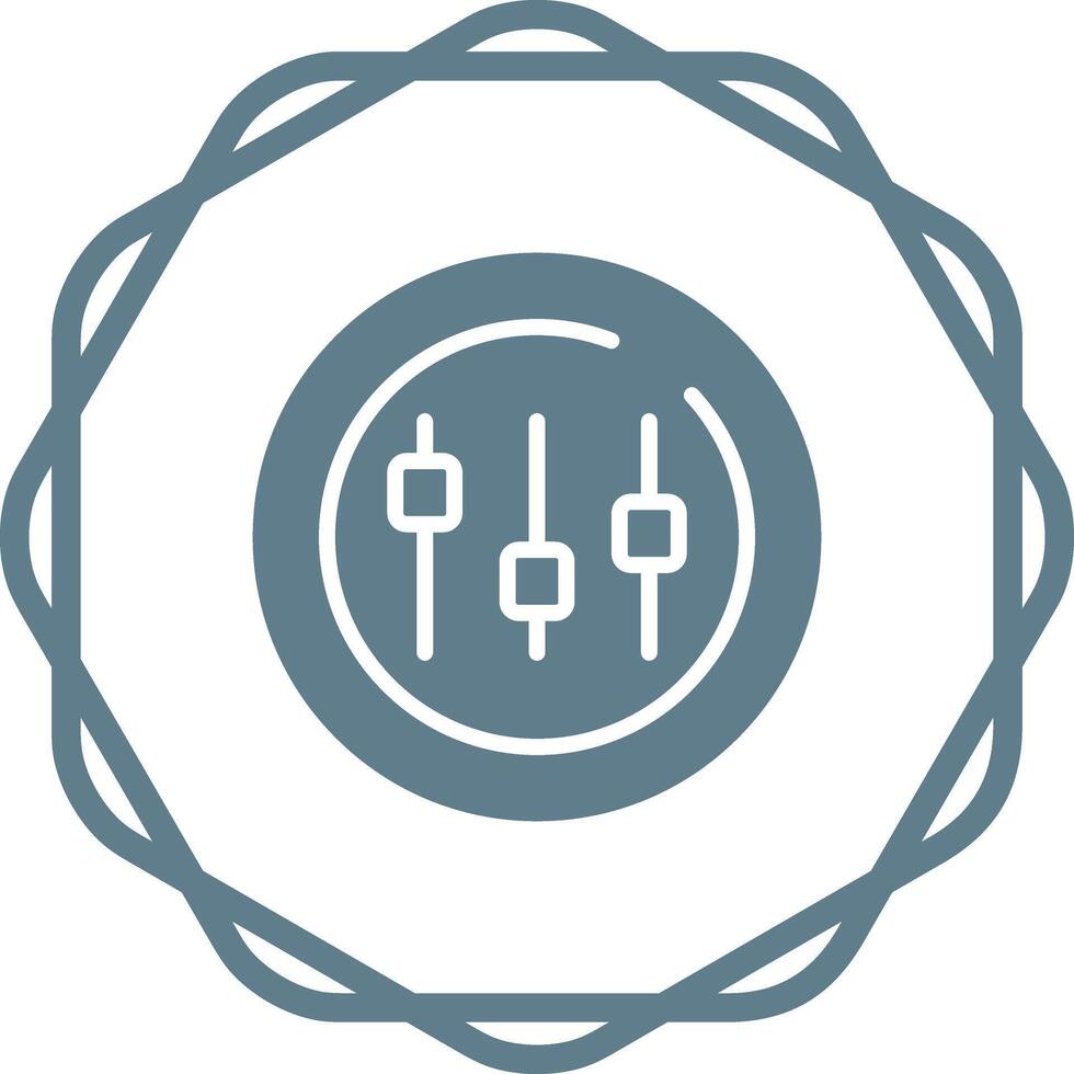 Music Equalizer Circle Vector Icon