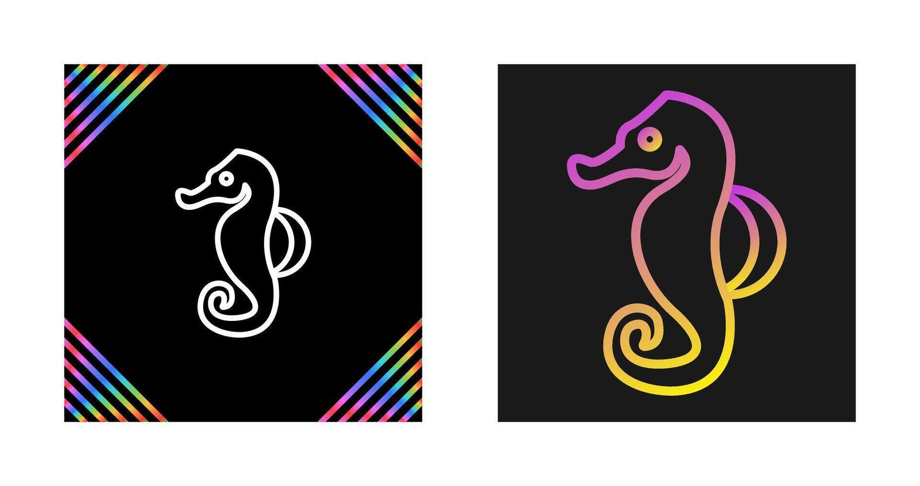 Seahorse Vector Icon