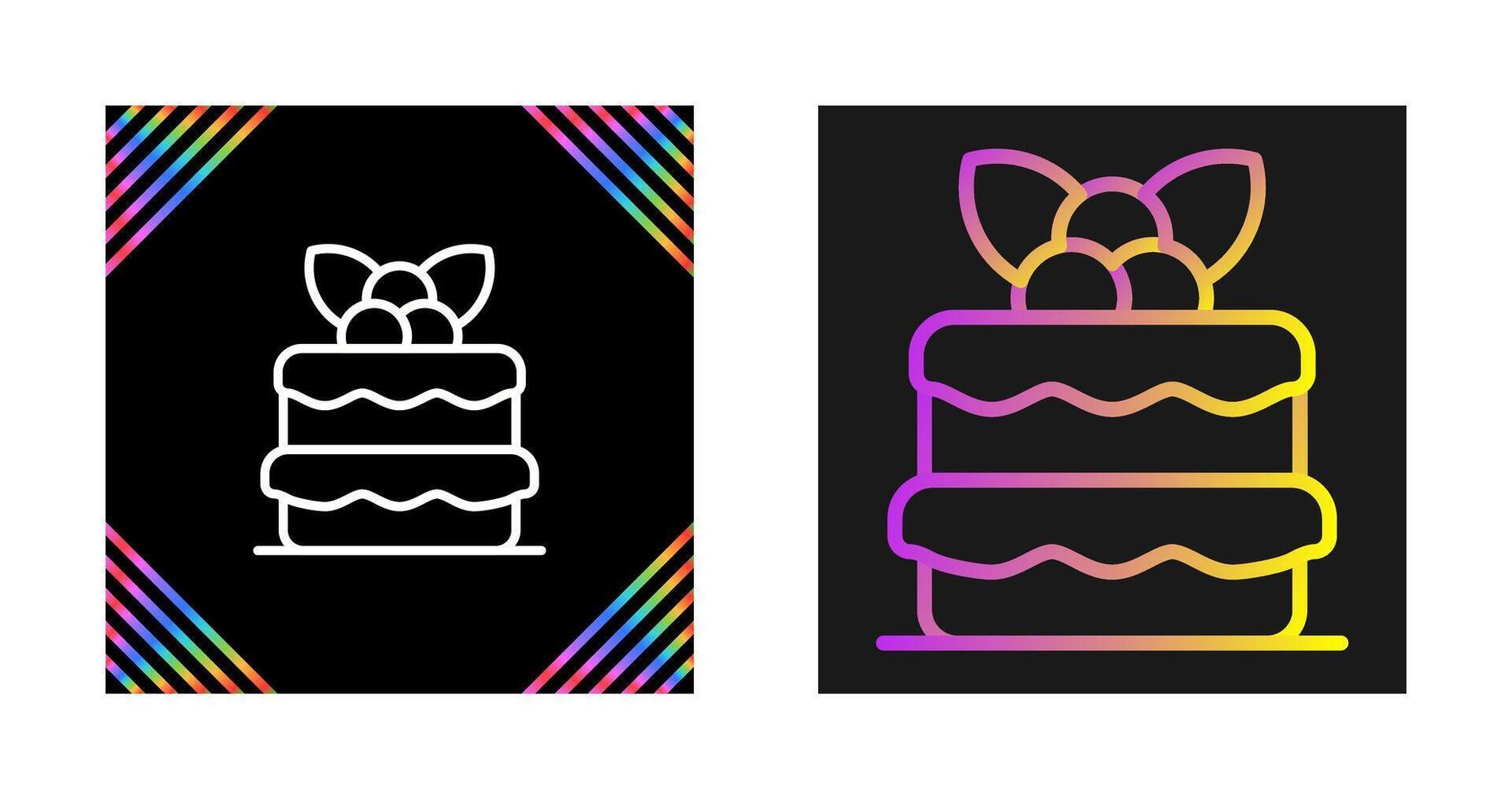 Red velvet cake Vector Icon