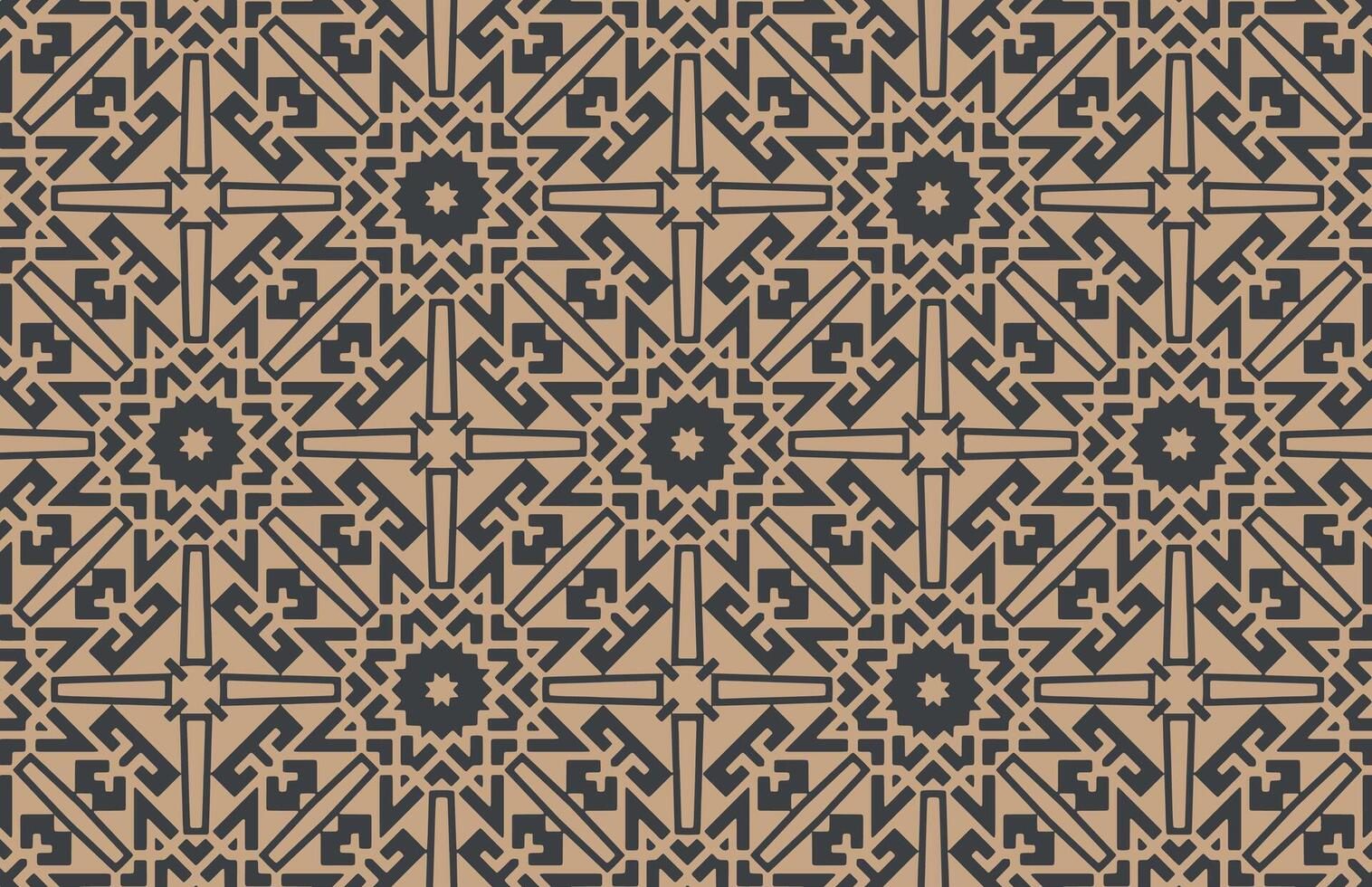Golden color islamic design pattern vector