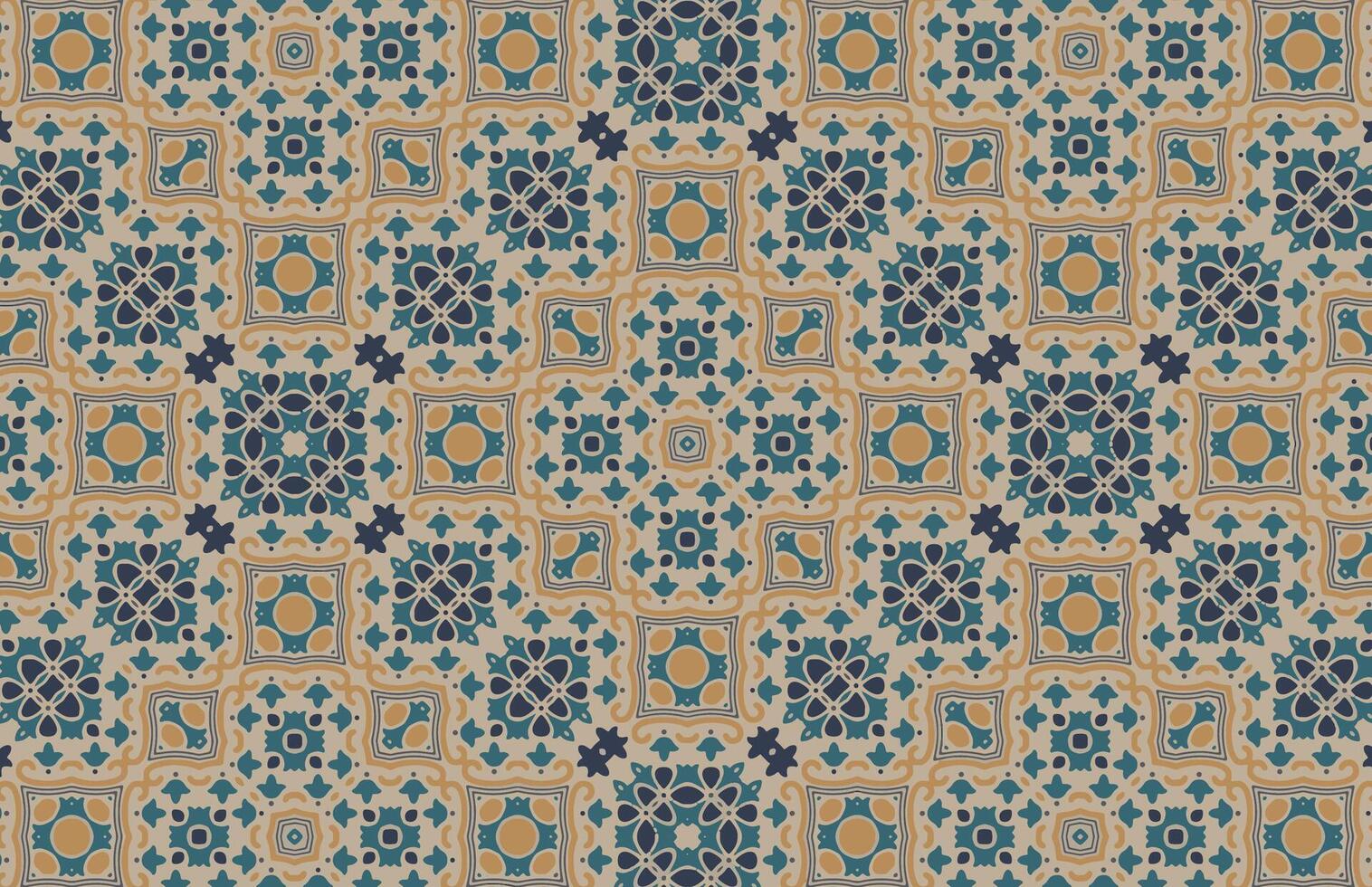 Colorful geometric fabric design pattern vector