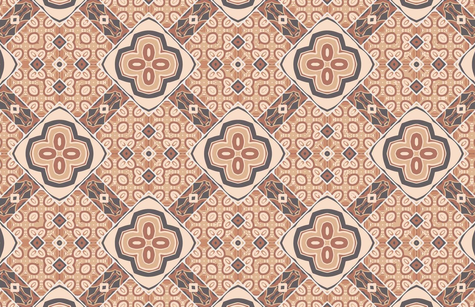 Abstract brown grunge tile pattern vector