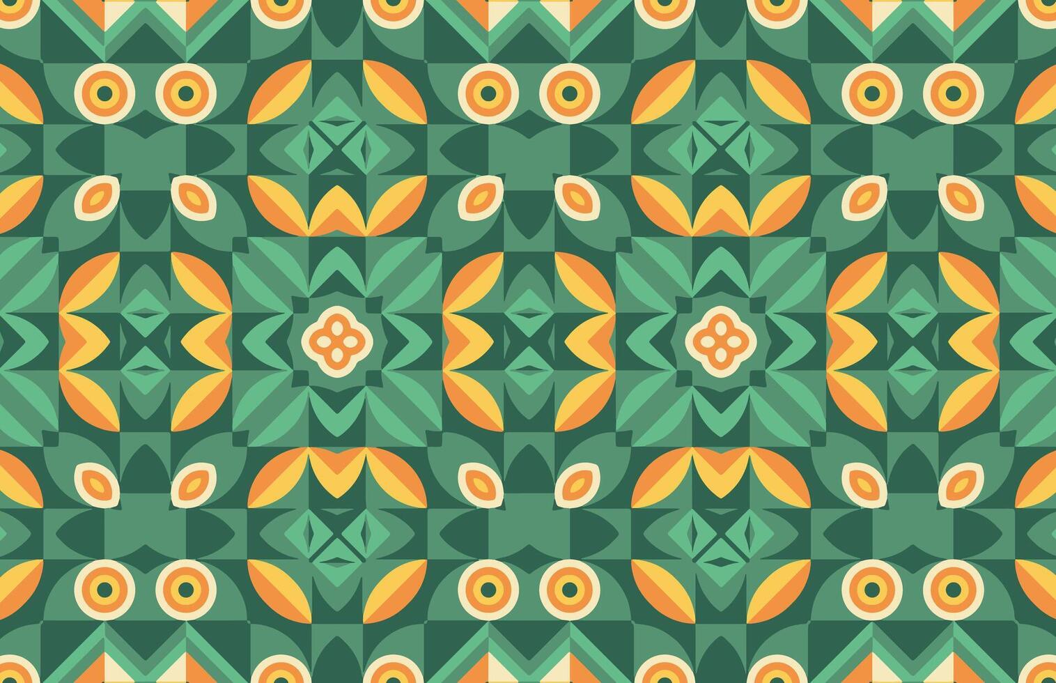 Abstract colorful leaves fabric design pattern vector