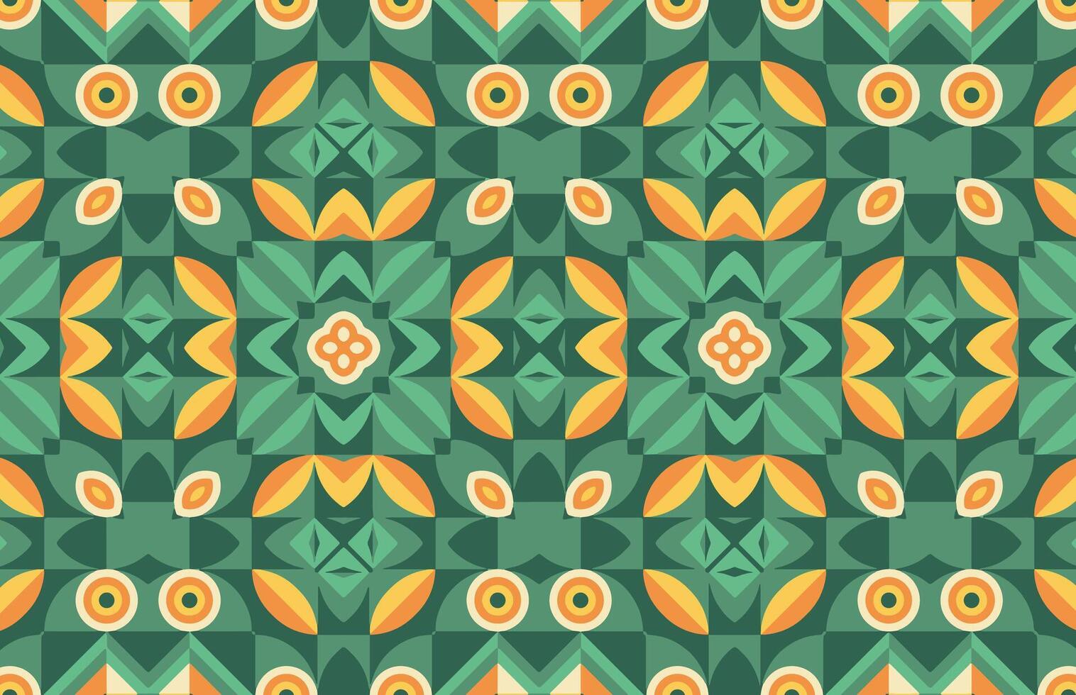 Abstract colorful leaves fabric design pattern vector