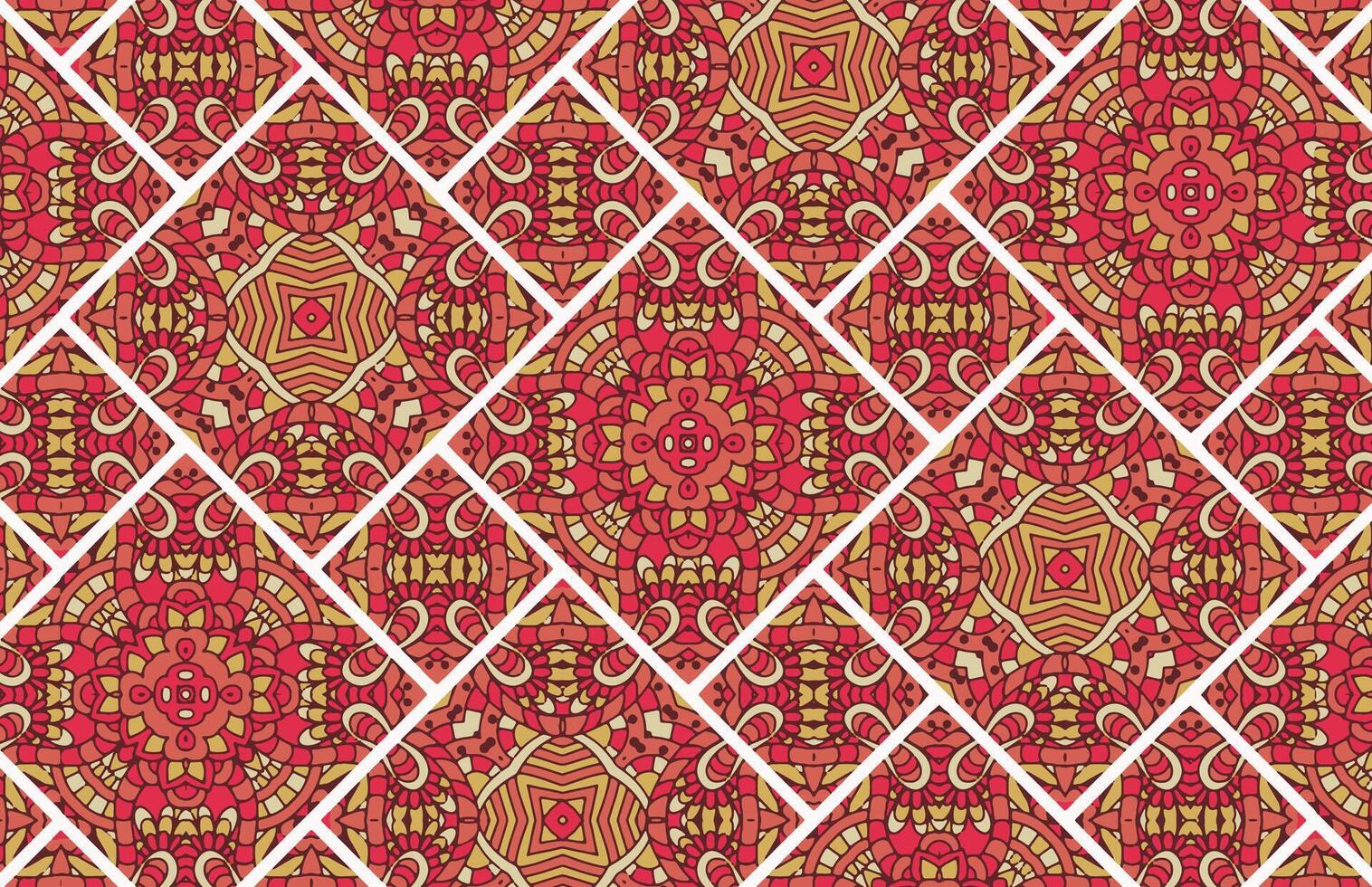 Multicolor decorative floral fabric design pattern vector