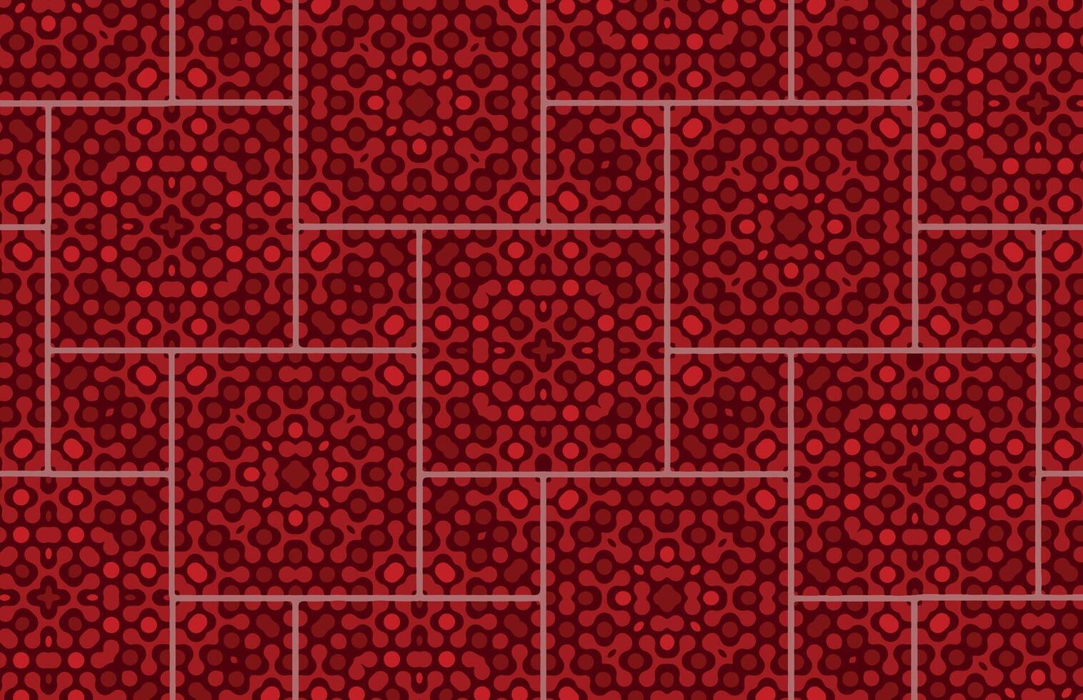 Red Circles and Metaballs Pattern vector