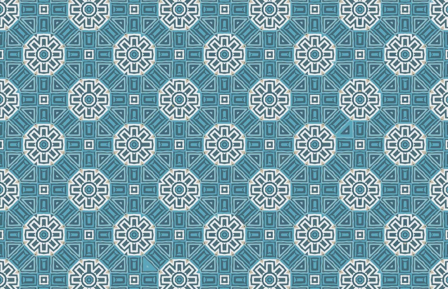Blue and white hexagonal decorative grunge pattern vector