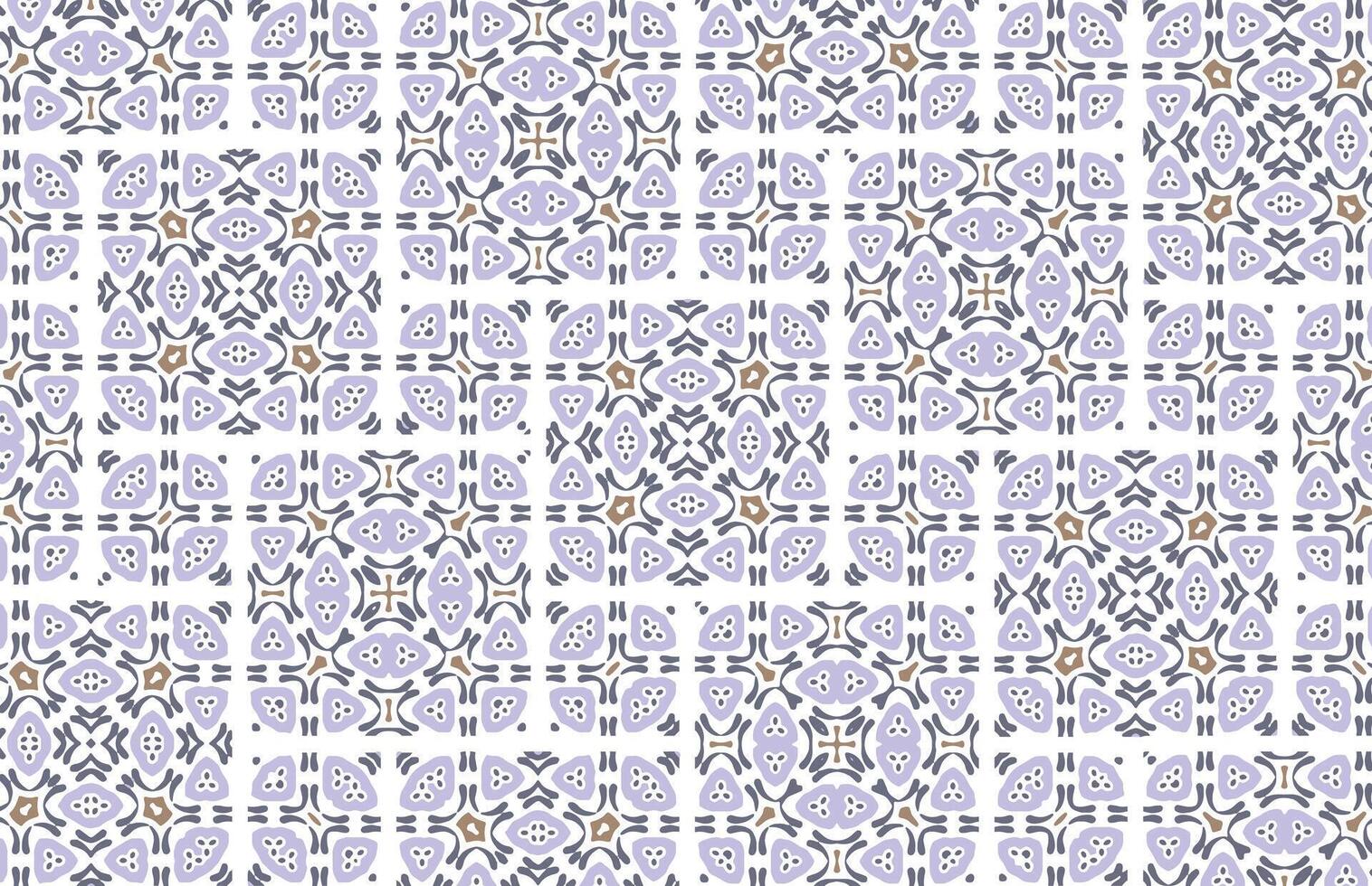 Purple and Brown fabric design pattern vector