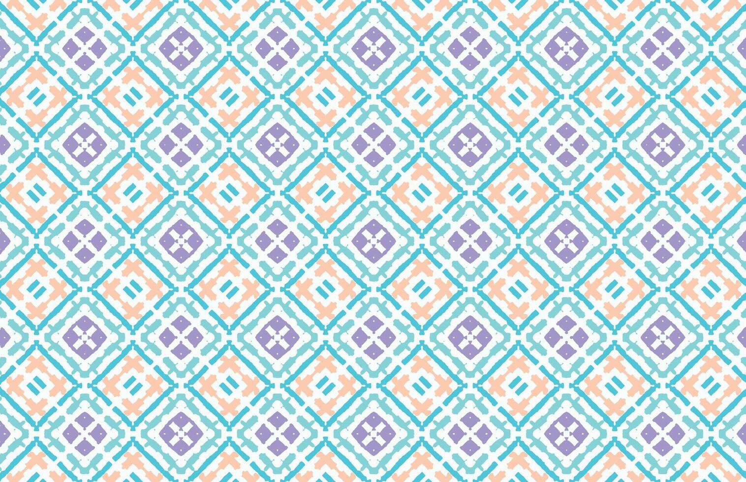 Abstract colorful square textile design pattern vector