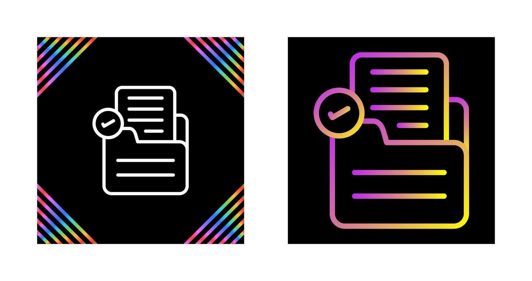 Document Check Vector Icon