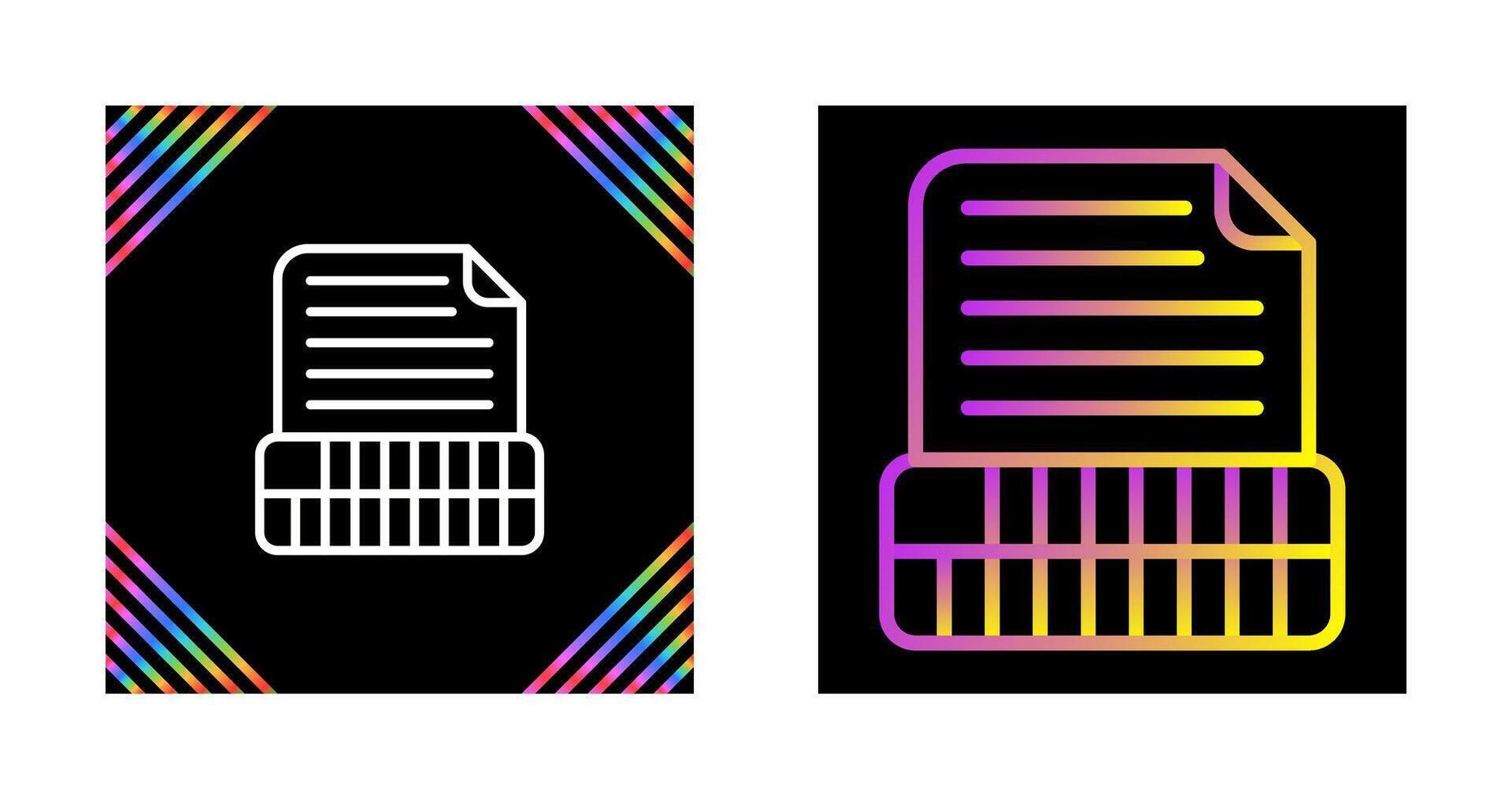 Document Insert Table Vector Icon