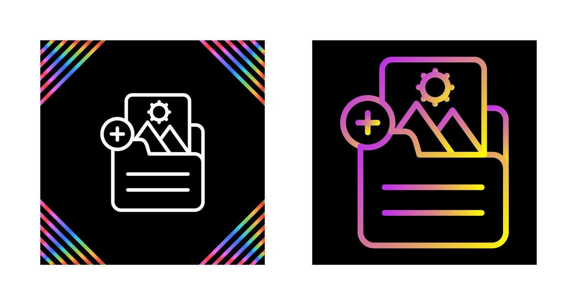 Document Insert Image Vector Icon