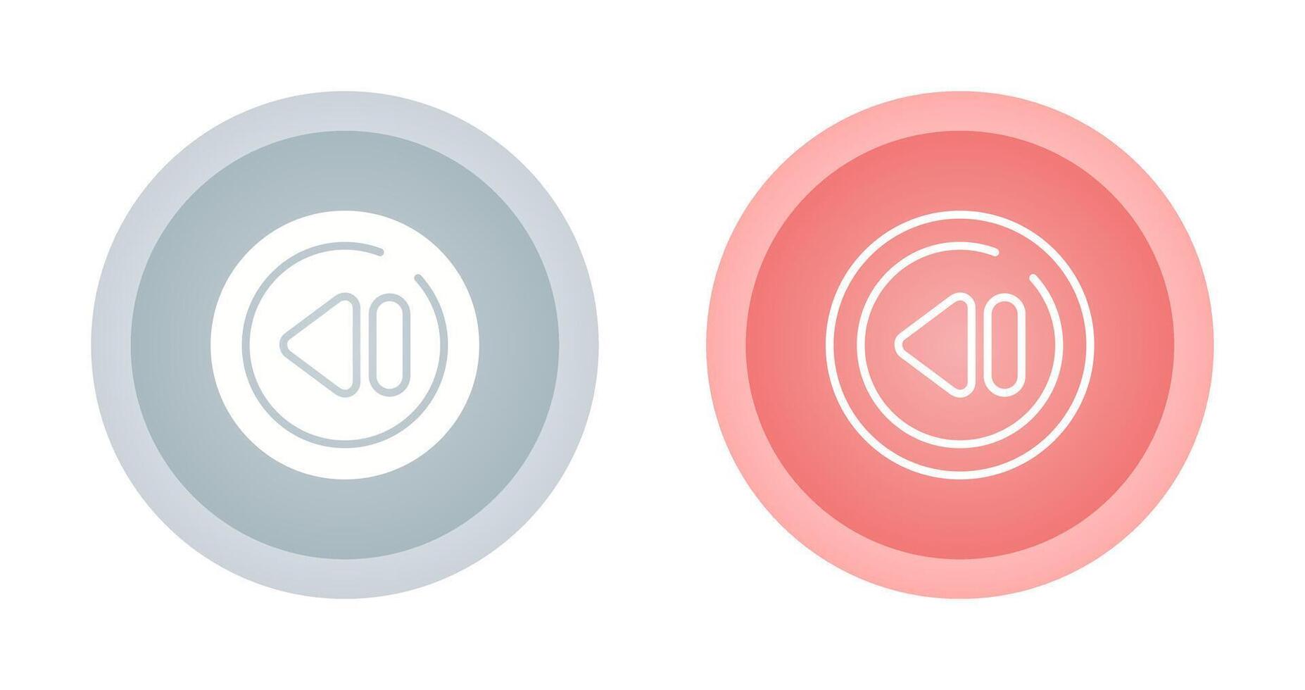 Previous Track Circle Vector Icon