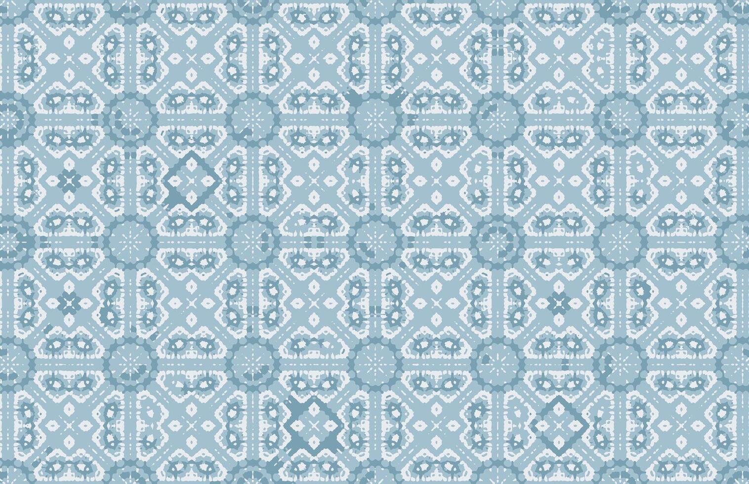 Blue and white grunge fabric design pattern vector