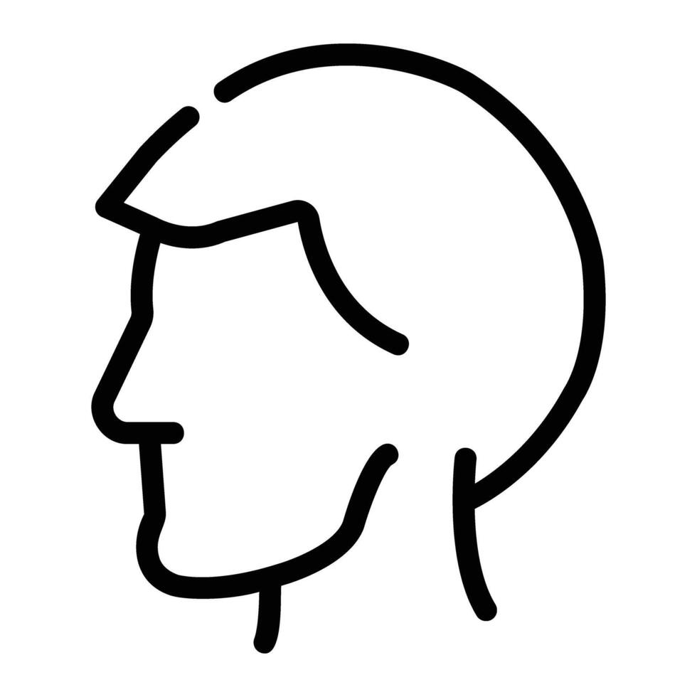 head Line Icon Background White vector