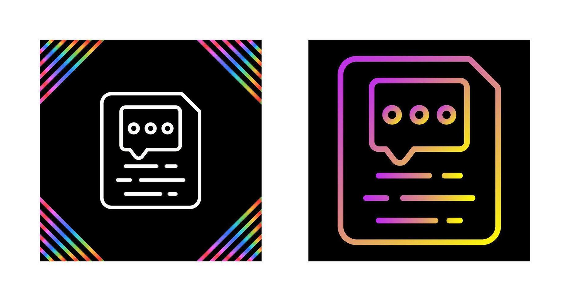 Document Insert Comment Vector Icon