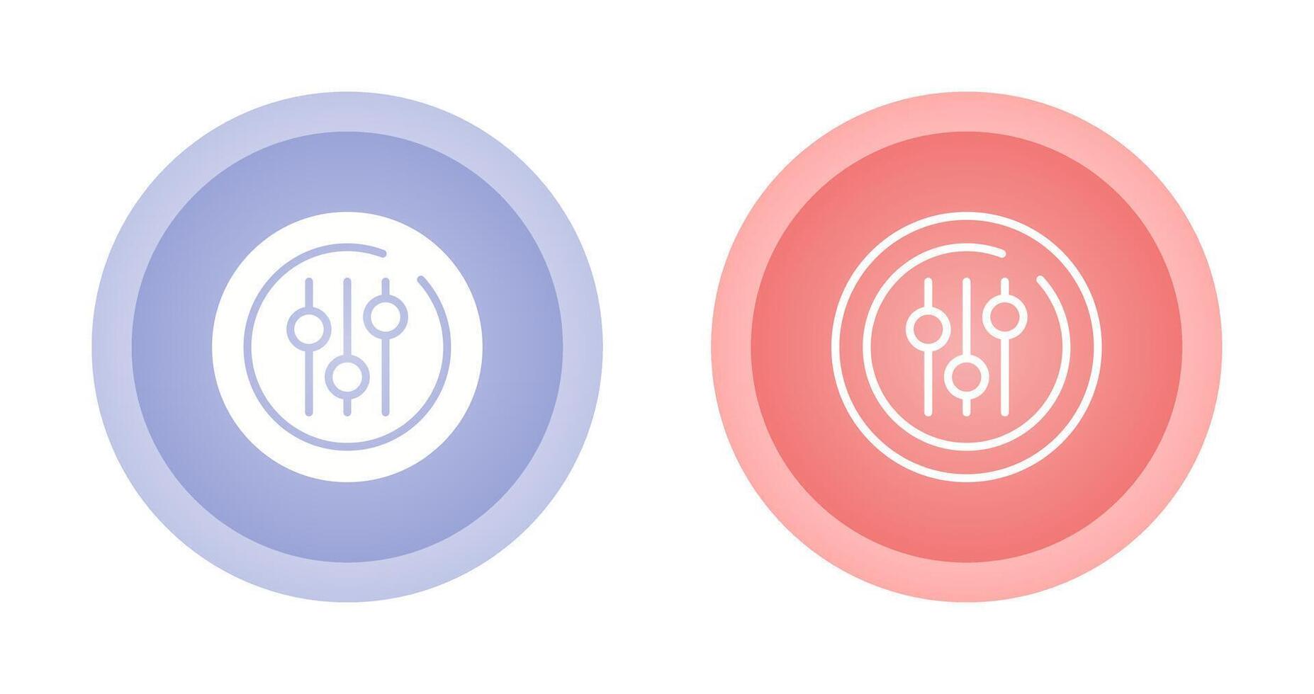 Audio Equalizer Circle Vector Icon