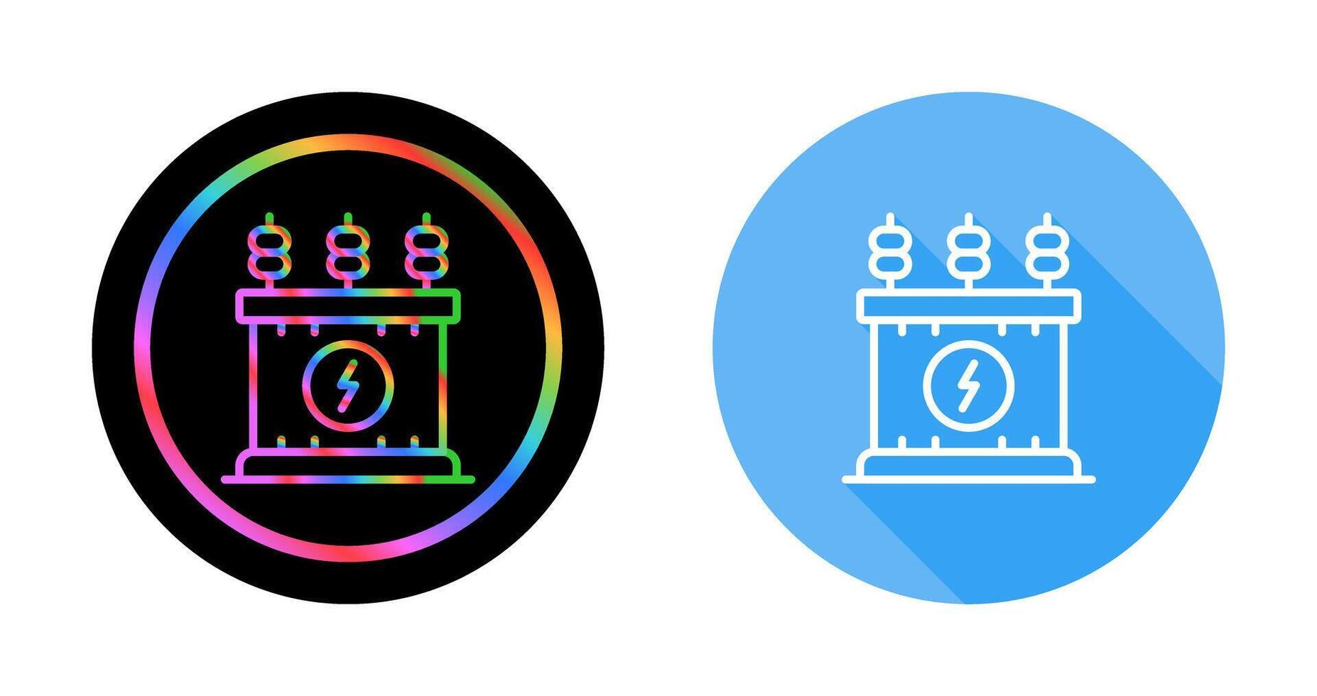 Power Transformer Vector Icon
