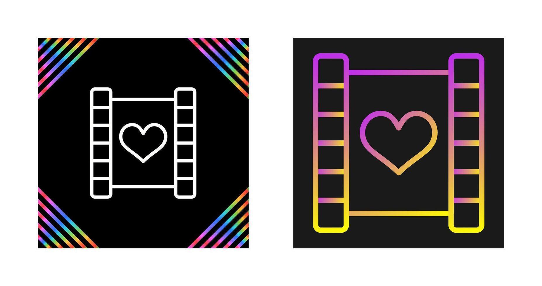 Love story movie Vector Icon