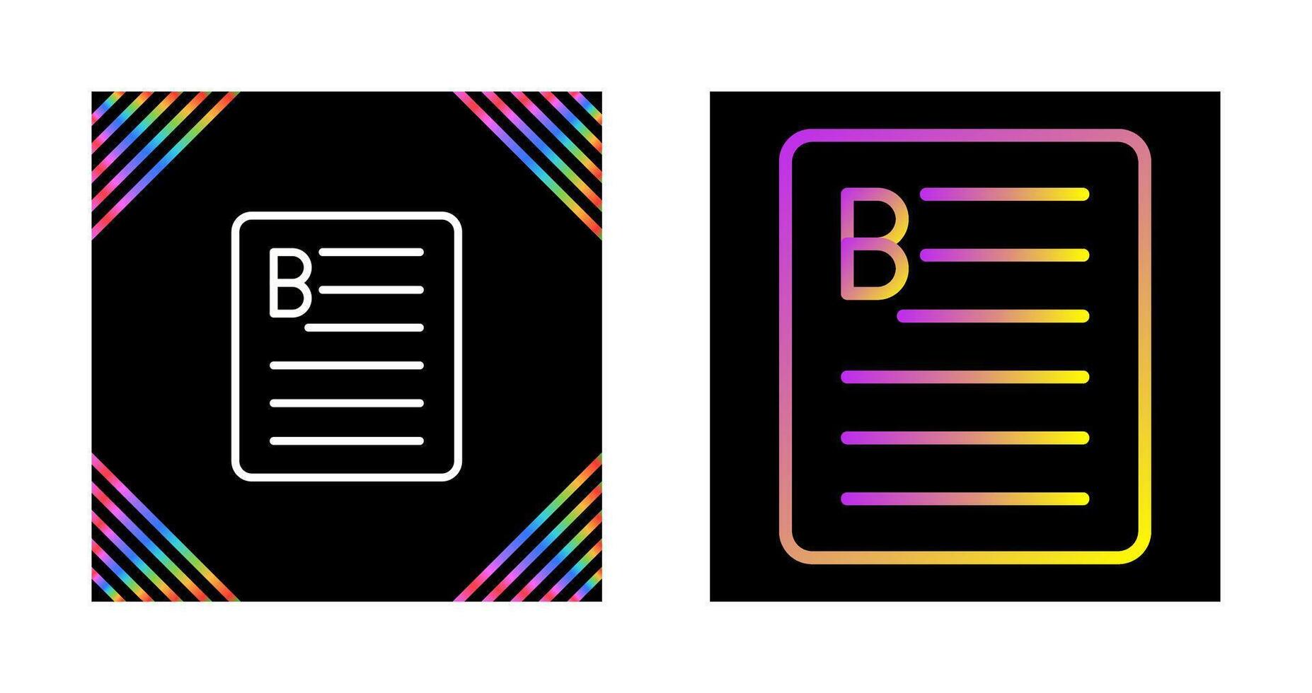 Document Bold Vector Icon