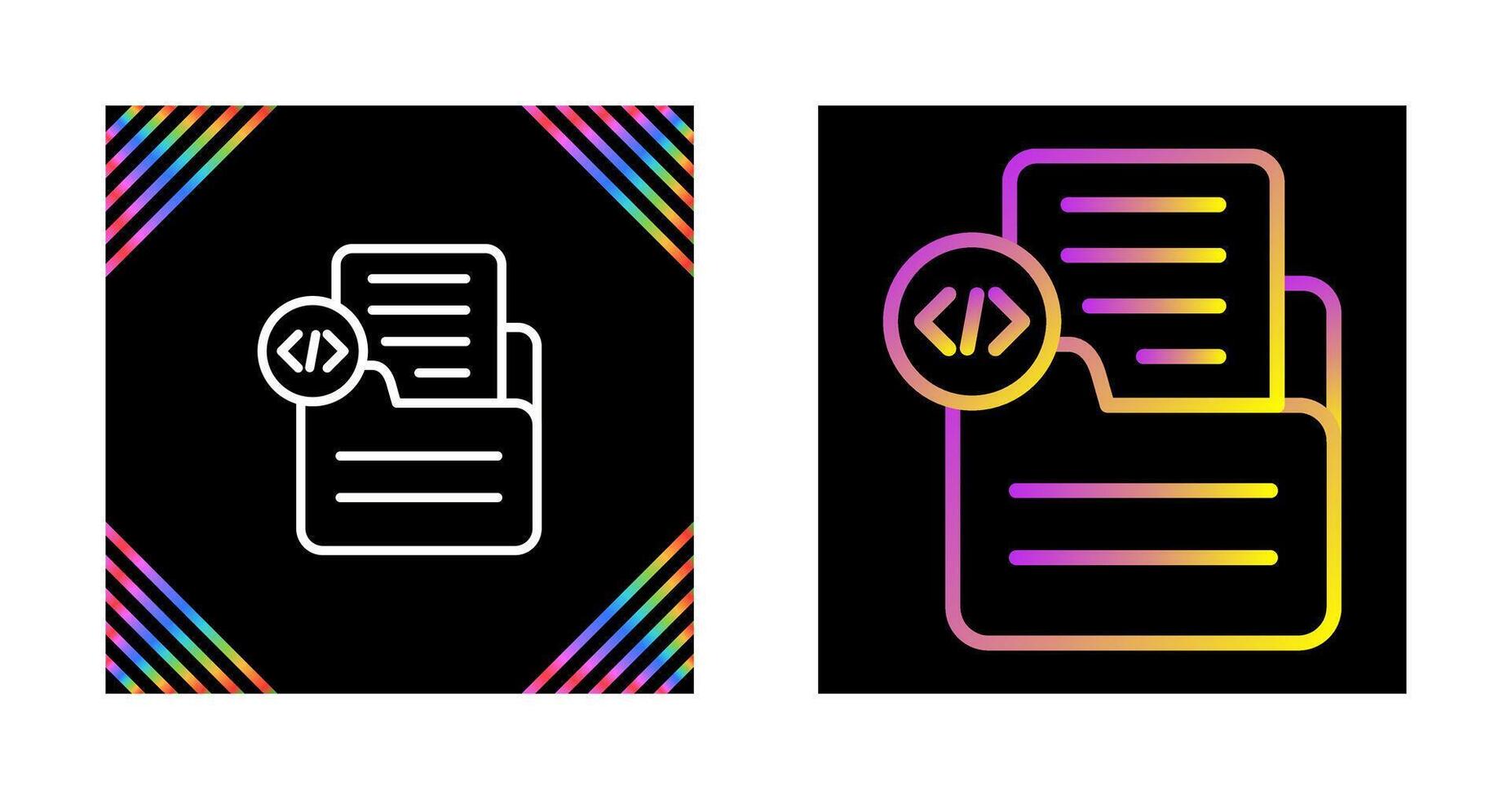 Document Insert Code Vector Icon