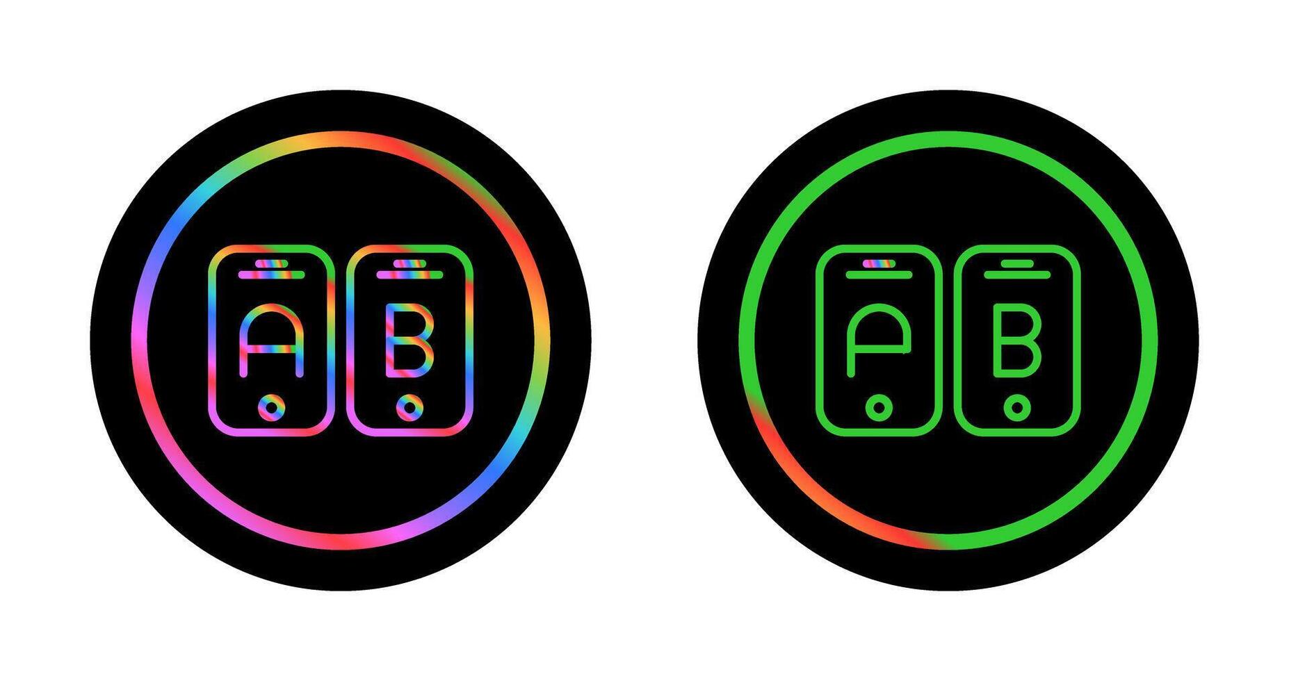 A B Testing Vector Icon