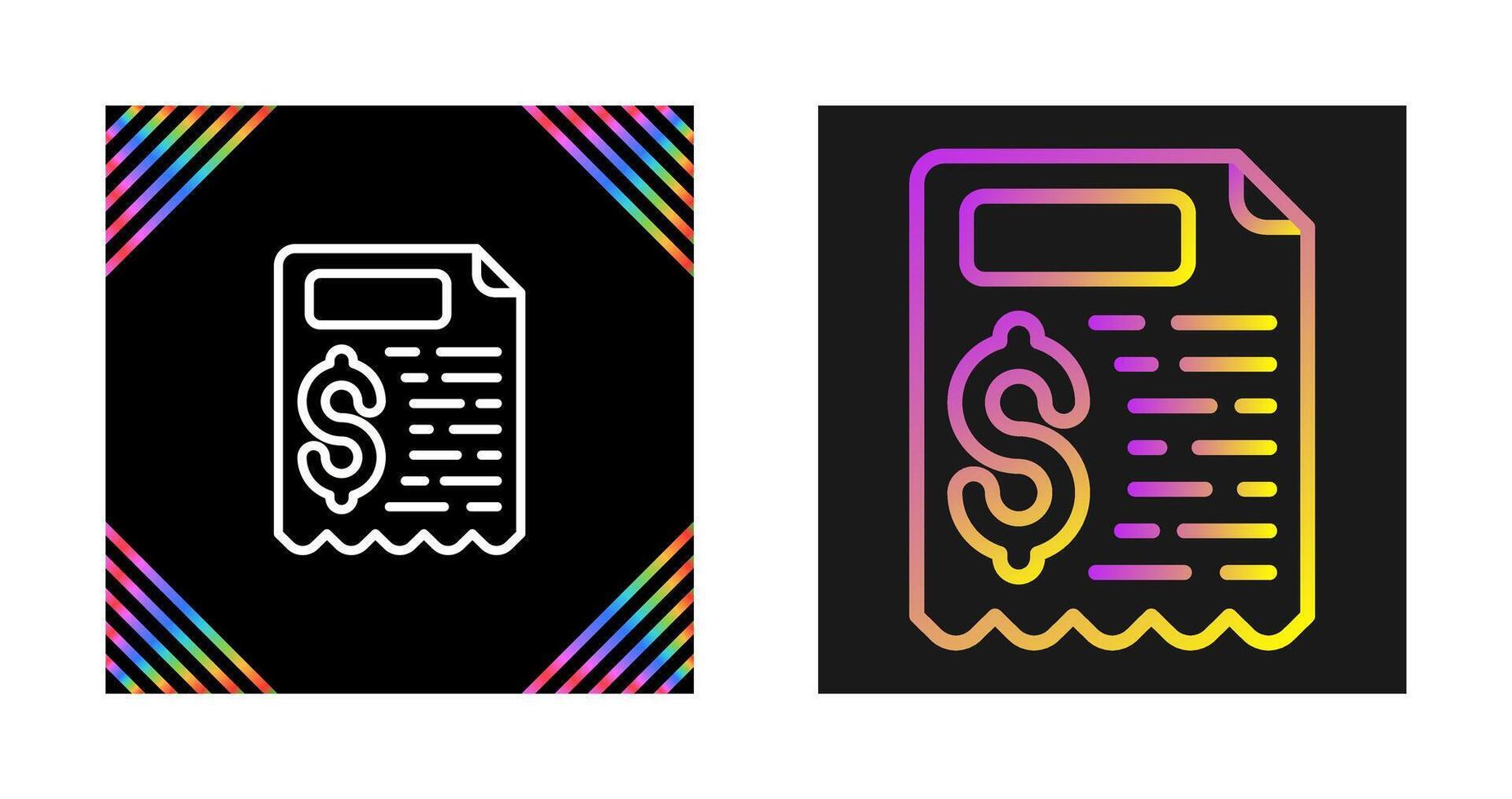 Receipt Vector Icon