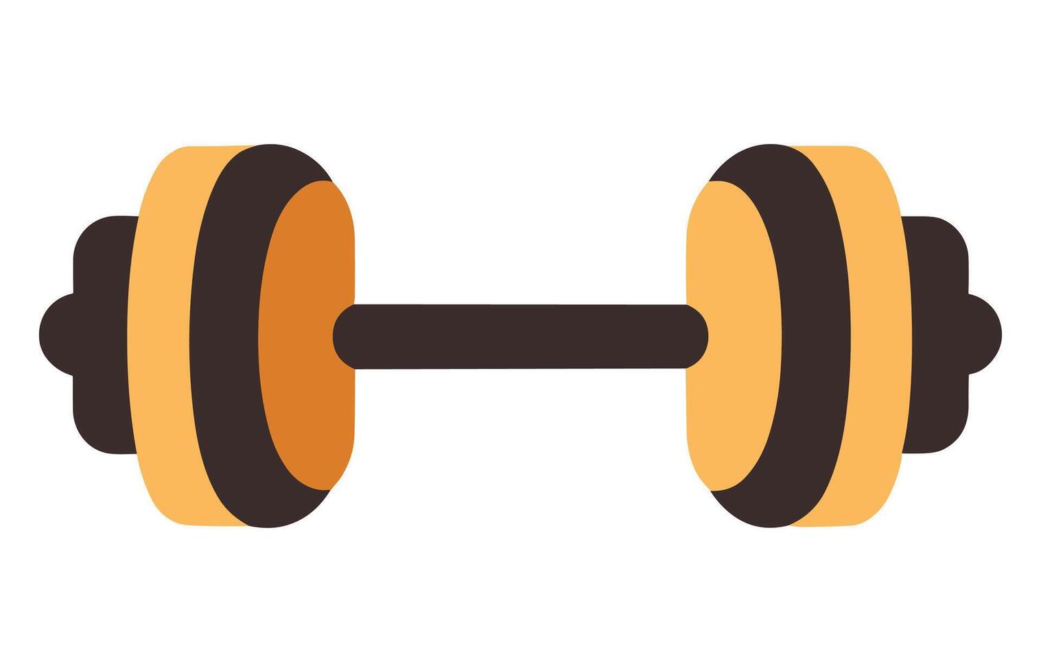 Flat Dumbbell Icon, Gym Fitness elements vector illustration.
