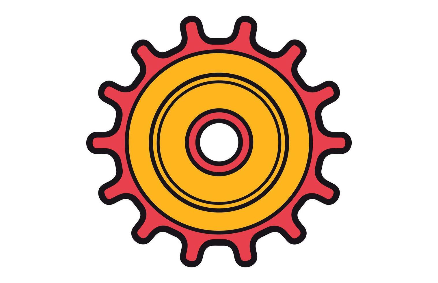 Gear wheel icon set. Gear Wheel vector illustration.