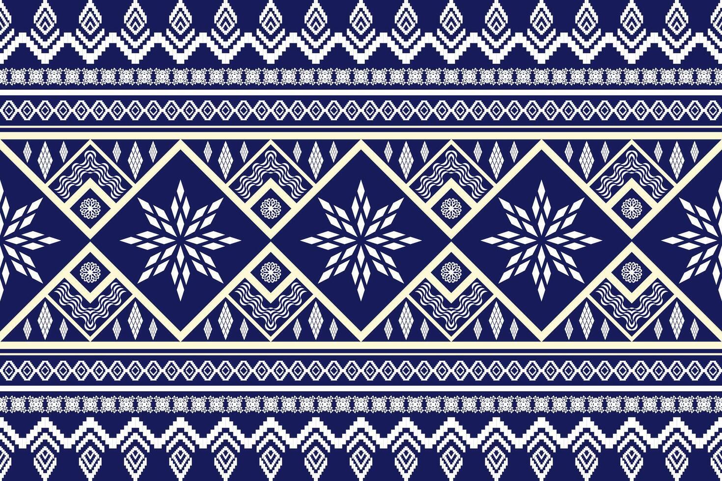 Ethnic Figure aztec embroidery style.Geometric ikat oriental traditional art pattern.Design for ethnic background,wallpaper,fashion,clothing,wrapping,fabric,element,sarong,graphic,vector illustration. vector