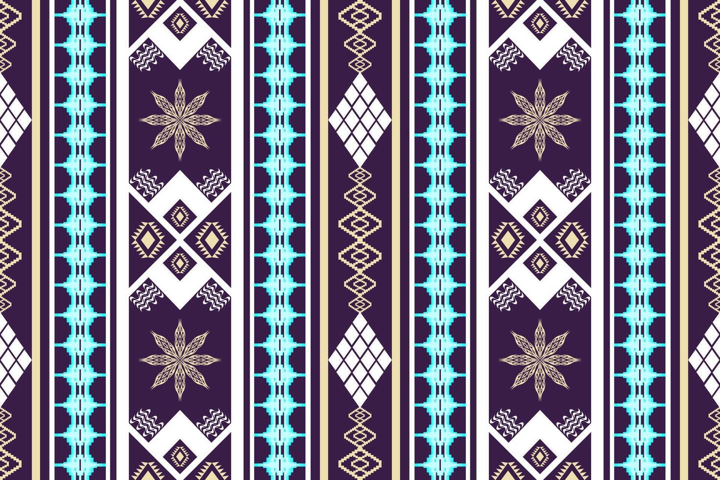 Ethnic Figure aztec embroidery style.Geometric ikat oriental traditional art pattern.Design for ethnic background,wallpaper,fashion,clothing,wrapping,fabric,element,sarong,graphic,vector illustration. vector