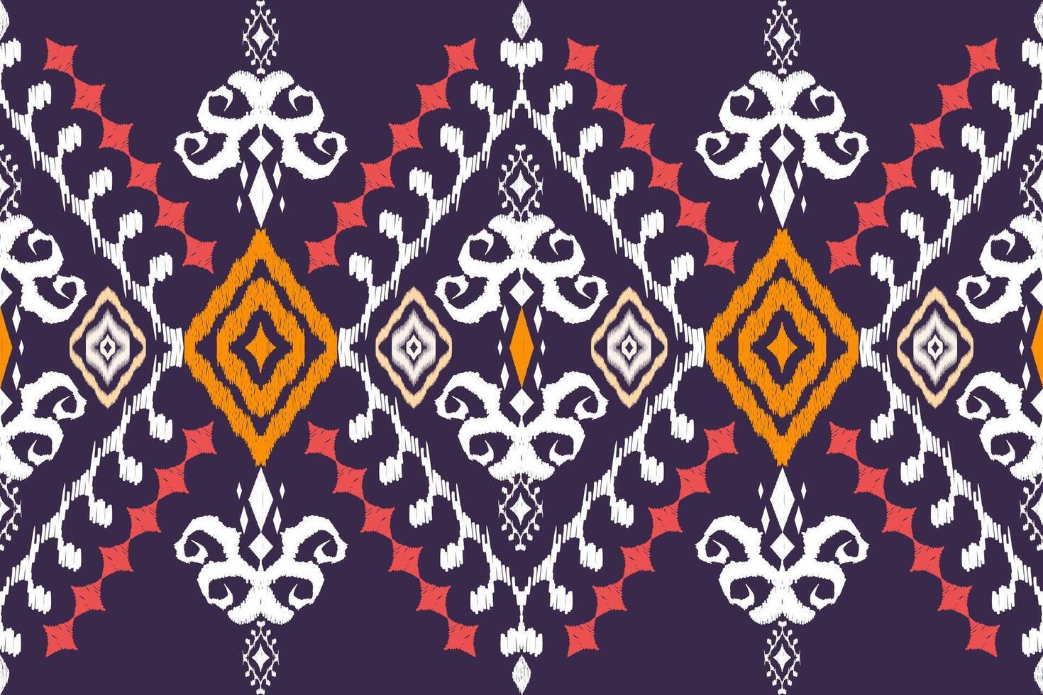 Ethnic Figure aztec embroidery style.Geometric ikat oriental traditional art pattern.Design for ethnic background,wallpaper,fashion,clothing,wrapping,fabric,element,sarong,graphic,vector illustration. vector