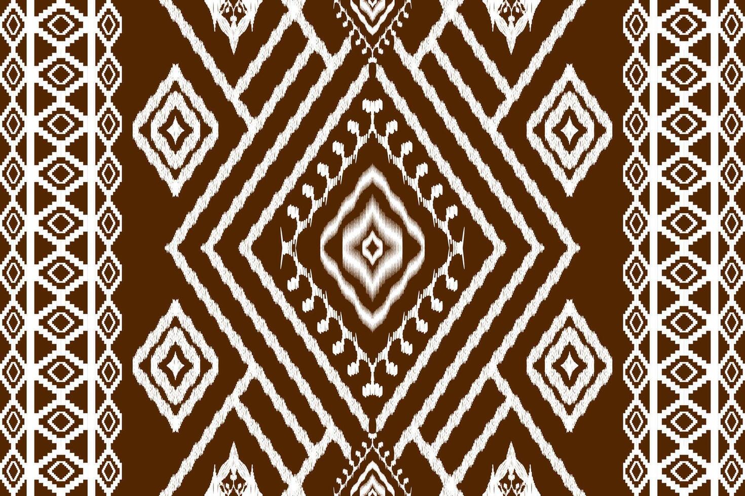 Ethnic Figure aztec embroidery style.Geometric ikat oriental traditional art pattern.Design for ethnic background,wallpaper,fashion,clothing,wrapping,fabric,element,sarong,graphic,vector illustration. vector