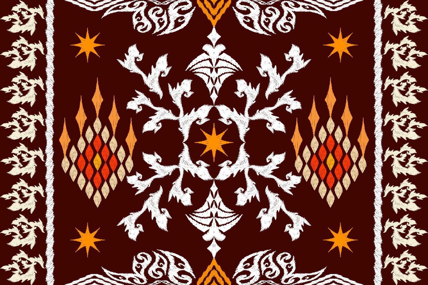 étnico figura azteca bordado estilo.geométrico ikat oriental tradicional Arte patrón de diseño para étnico fondo,fondo de pantalla,moda,ropa,envoltura,tela,elemento,pareo,gráfico,vector ilustración. vector